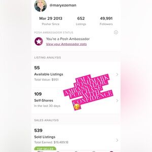 I’m a Poshmark Ambassador, purchase with confidence!🥳